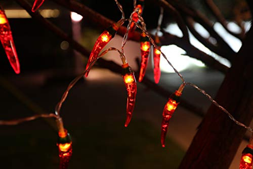 Series De Luces Led Forma De Chile Rojo Para Fiestas 2 Pack