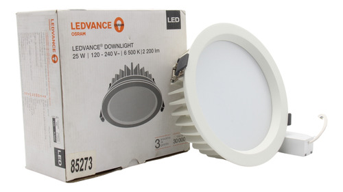 Luminario Led Downlight De Empotrar Ledvance 25w 6500k 85273