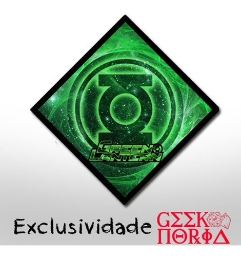 Placa Criativa Decorativa Personagens - Lanterna Verde