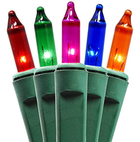 Luces Navideñas 300 Multi-color, Cable Verde, Uso