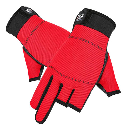 1 Par Guantes De 3 Cálido Impermeable A Prueba Para Pesca