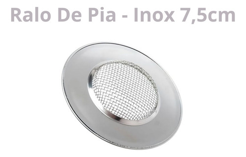 Ralo Linear Clink Inox Prata Redondo 7,5cm