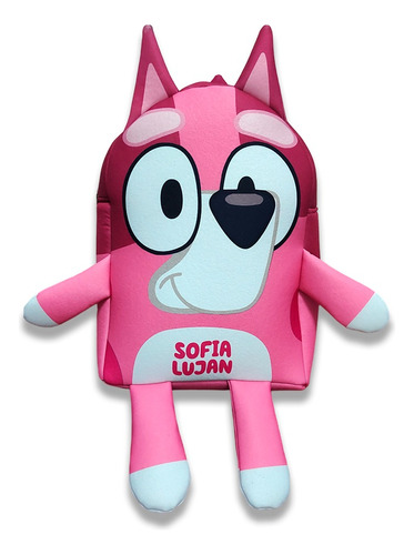 Mochila Infantil 3d Bluey Personalizada