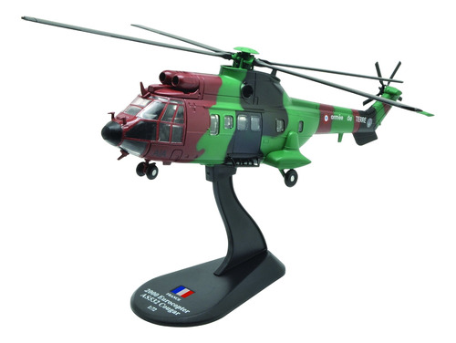 Eurocopter As532 Cougar Diecast 1: 72 Modelo Helicoptero