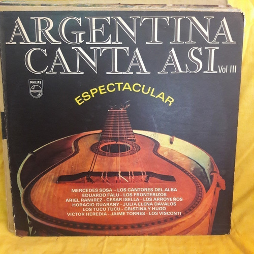 Vinilo Argentina Canta Asi Espectacular 3 Arroyeños Alba F2