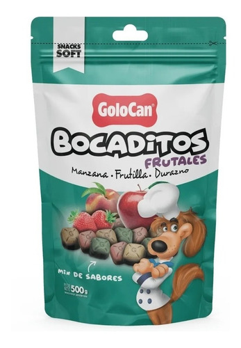Bocaditos Blandos Golocan Perros X 500g Sabor Mix Frutales 