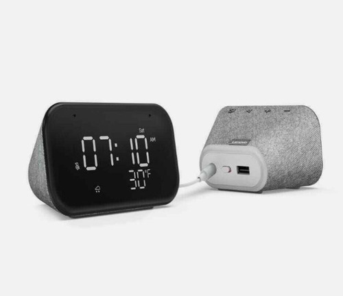 Lenovo Smart Clock Essential Asistente Virtual Tactil Gris