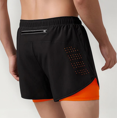 Shorts Hombre Deportivos 2 En 1 Pantalones Cortos De Correr