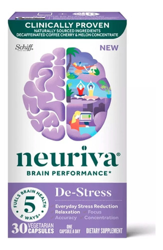 Neuriva Brain #1 Concentración + De-stress (30u) Americano