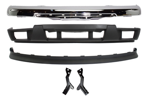 3 Parachoque Delantero Chevrolet Colorado 2004-2 Para