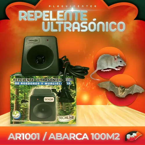 Ultrasonido AR1001 Repelente de ratas y roedores ahuyentador electrónico.