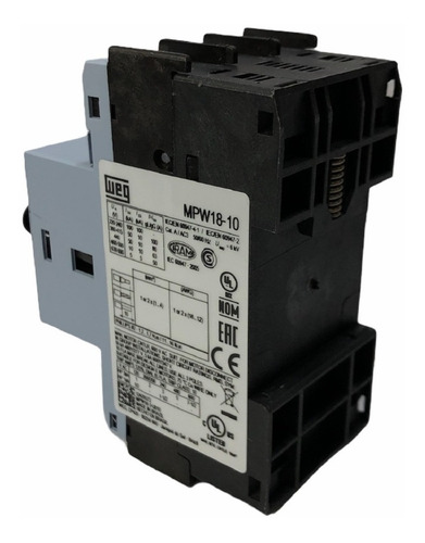 Disjuntor Motor 18a Weg Mpw18-3-u010 Faixa Ajustavel 6,3-10a