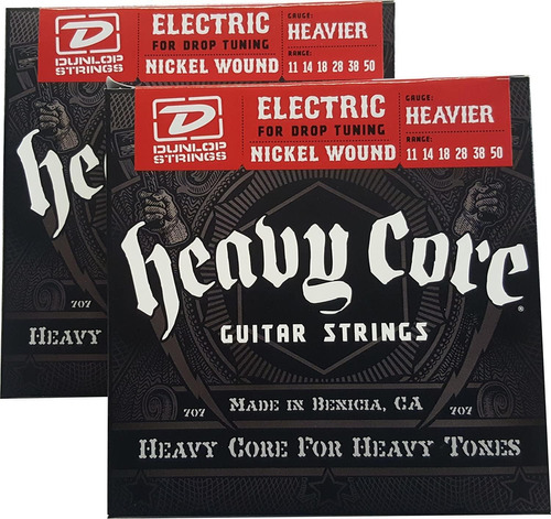 Cuerdas Guitarra Eléctrica Dunlop Dhcn1048 Heavy Core 10-48