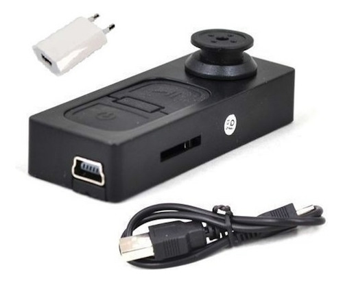 Mini Camara Espia Tipo Boton Graba Video / Hogardirecto