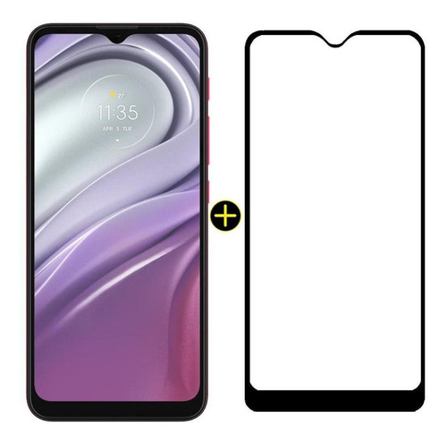 Imagem 1 de 9 de Kit Celular Moto G20 Pink 64gb Tela 6.5 E Pelicula