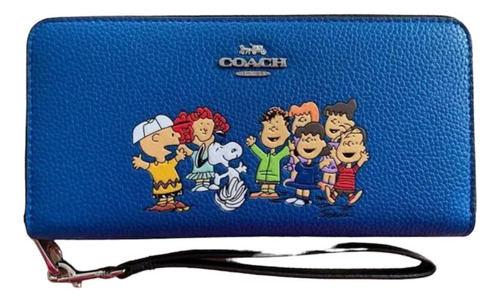 Billetera Coach X Peanuts Snoopy Friends Original, Nuevo