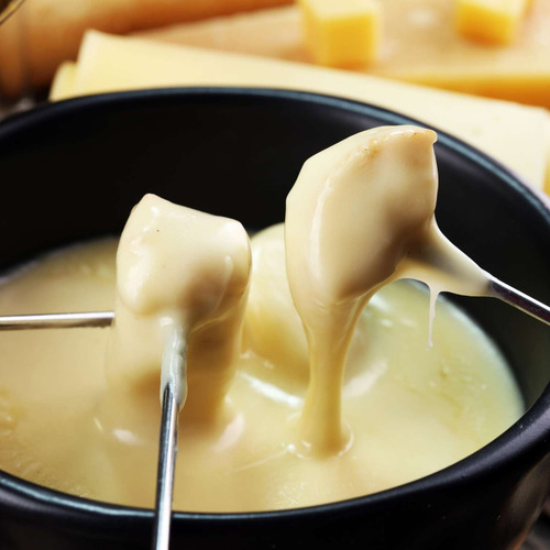 Aparelho De Fondue Para 6 Pessoas Compacto De Cerâmica Cor Preto