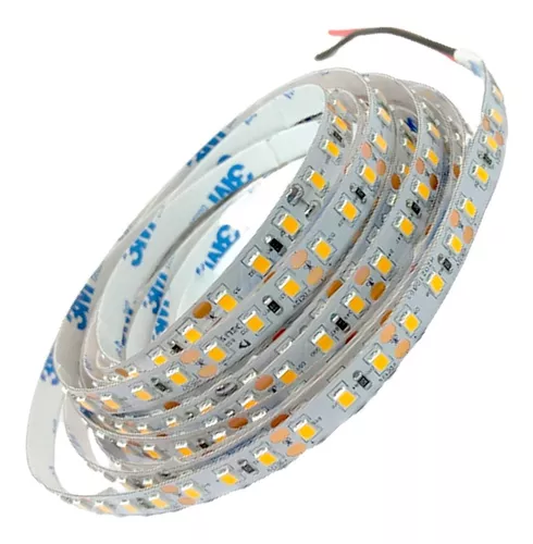 Fita LED 10W/M Rolo com 5 m 120 LEDs por Metro IP20 Luz Amarela