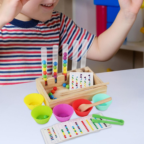 Rainbow Balls In Cups Sorter Game Juego De Cuentas Para