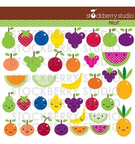 Kit Imprimible Frutas Y Verduras Imagenes Clipart Cod 2