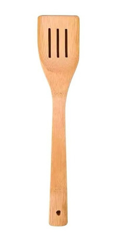 Imagen 5 de 5 de Set Utensilios De Cocina Madera Bambú 4 Piezas Tigre