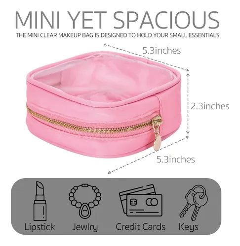 Mini Neceser Para Cosmeticos Burskit Color Rosa Impermeable