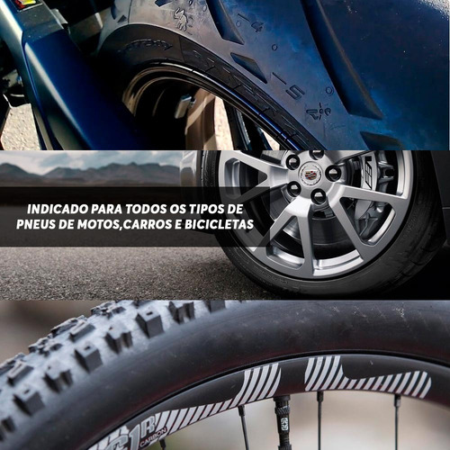 Imagem 6 de 6 de Kit 4 Reparo Pneu Selante Instantaneo Bicicleta Moto Spray
