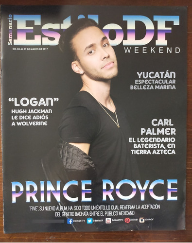 Prince Royce En Revista Semanario Estilo Df Año-2017