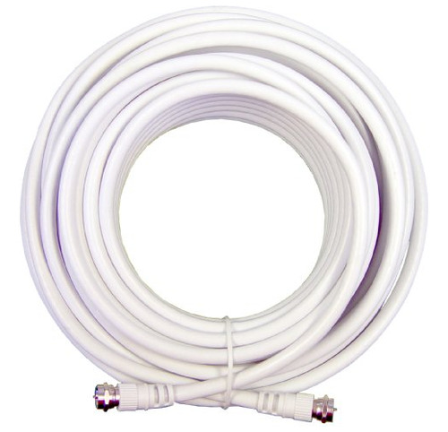 Oost 30 'color Blanco Rg6 Cable Coaxial Baja Perdida Menor