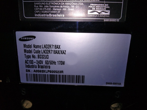 Tv Samsung Ln32r71bax Defeito Placa T-con