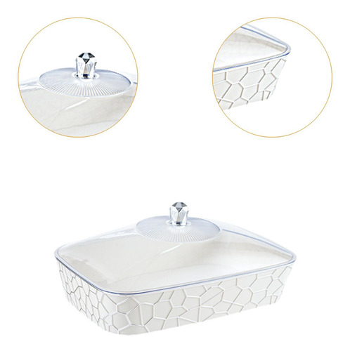 Servir Bandeja Con Tapa Portátil De 36.8cmx24.3cmx16.1cm
