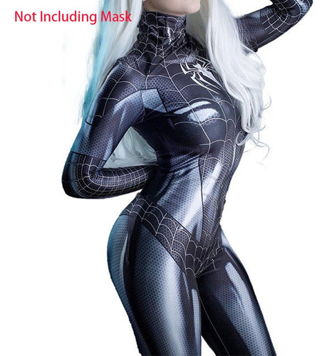 Mono Ajustado Mujer Cosplay De Spiderman