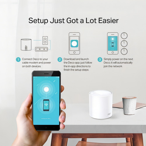 Tp-link Wifi 6 Ax1800 Sistema Wi-fi Mesh Deco X20(3-pack) Color Blanco