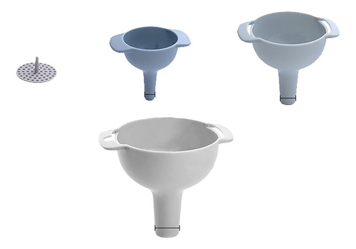 Embudo De Cocina Mini Embudo Con Colador De Malla, Boca
