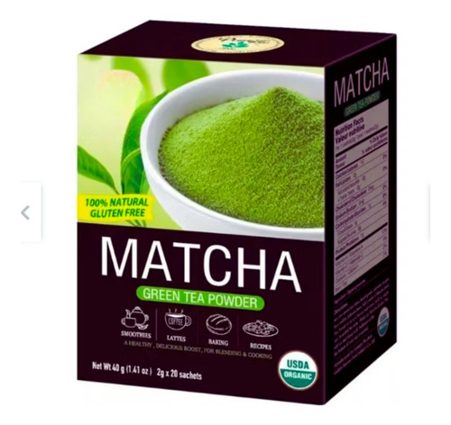 Te Green Matcha Orgánico 20 Sachet 40 G Feng 