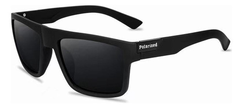 Gafas Sol Cuadradas Unisex Negro Mate Con Protección Uv400