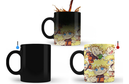 Taza Magica Naruto Anime D6 Ceramica Importada