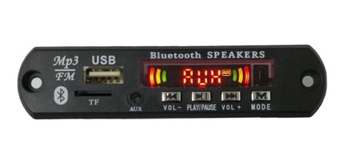 Modulo Reproductor De Audio Bluetooth Micro Sd Usb Mp3 