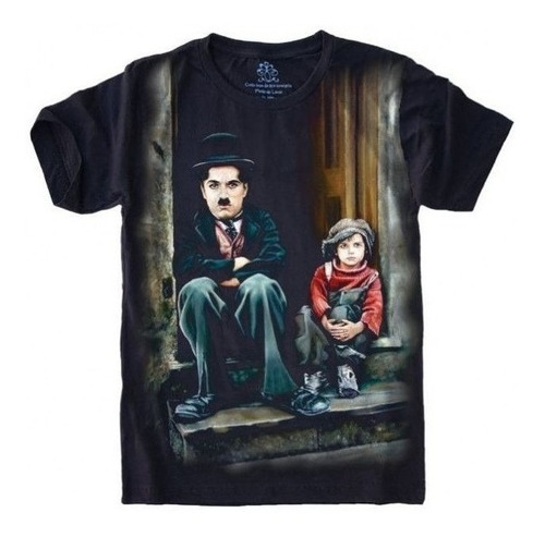Camiseta S-562 Charles Chaplin Infantil - Bebês