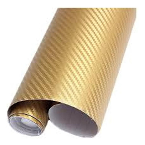 Film Vinilo Fibra Carbono 3d Gold Oro Dorado Ploteo.xm2 G28