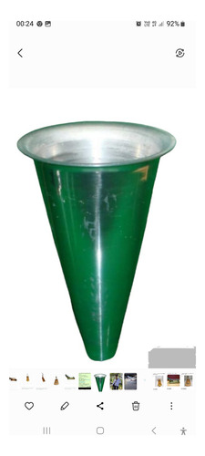 Conos Metálicos Para Hornear Pizza En Cono 12 X O.60 Cm