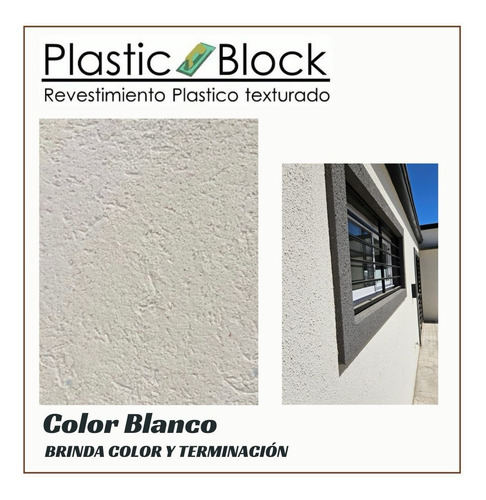 Revestimiento Plastic Block 30kg Rodillo Blanco