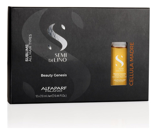 Ampolleta Elixir Renovador Alfaparf Semi Di Lino 12 Unidades