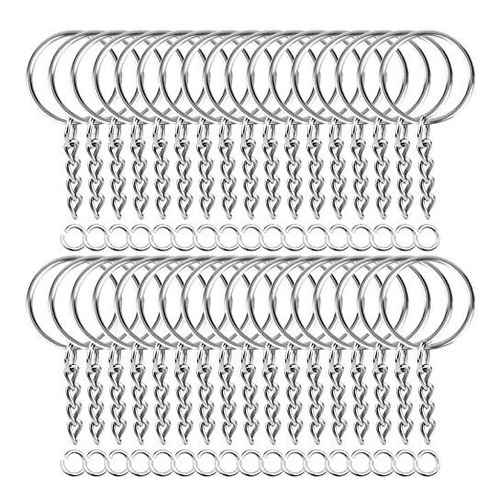 Llaveros Metálicos Con Anillas Y Cadenas