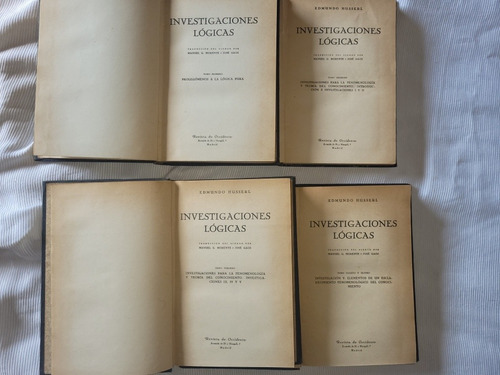 Investigaciones Logicas Husserl Trad Garcia Morente 1929 4 T
