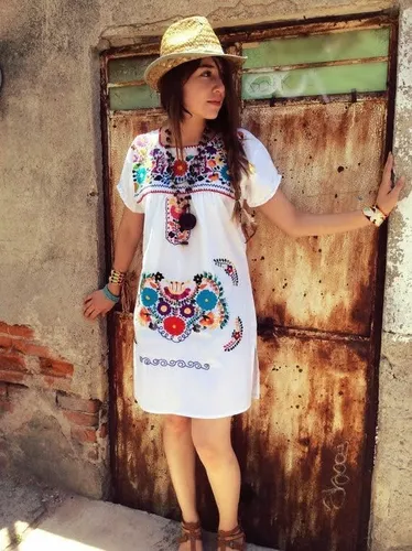 Vestidos artesanales bordados clearance