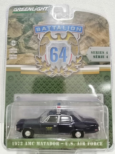 Greenlight 1972 Amc Matador Us Army Force 1 64 Azul (Usado)