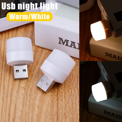 Lámpara De Noche Led Con Luz Nocturna Con Conector Mini Usb,