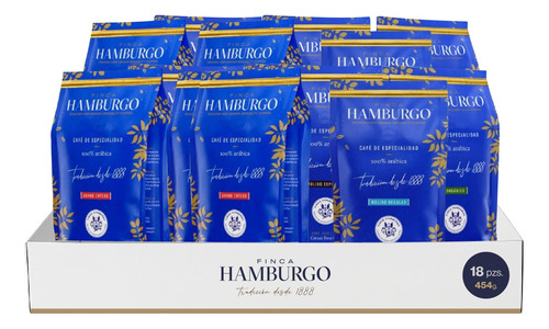 Café Espresso Molido Especialidad Finca Hamburgo 18pz 454g