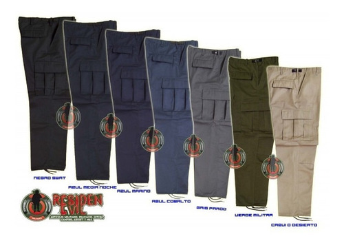 Imagen 7 de 8 de Pantalon De Bolsas Tactico Comando Policia Seguridad Militar